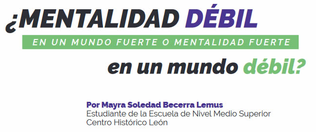 mentalidad debil title
